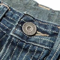 Outlet 🔥 RRL STRAIGHT FIT STRIPED INDIGO PANTS (LATTING WORK) Bottoms 🎁 5 RRL STRAIGHT FIT STRIPED INDIGO PANTS (LATTING WORK) Bottoms