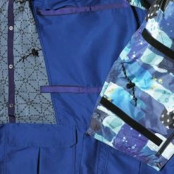 Kapital Outerwear 60/40 SASHIKO PRINT KAMAKURA ANORAK BLOUSON