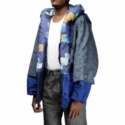 Kapital Outerwear 60/40 SASHIKO PRINT KAMAKURA ANORAK BLOUSON