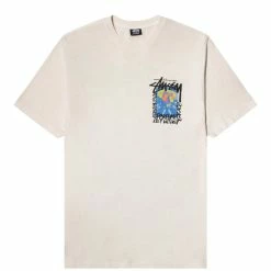 Stüssy CAMELLIAS PIGMENT DYED TEE T-Shirts & Long Sleeves