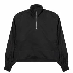 Adidas Y-3 WOMEN'S STACKED LOGO HALF-ZIP SWEATER