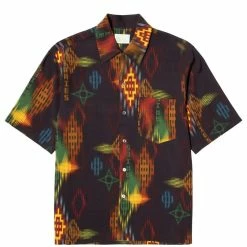 Aries Shirts IKAT PRINT HAWAIIAN SHIRT
