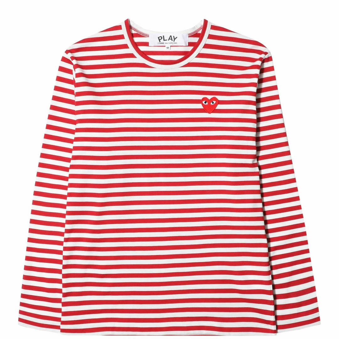 Best Pirce 🛒 Comme Des Garçons Play PLAY STRIPED T-SHIRT 🥰 1 Comme Des Garçons Play PLAY STRIPED T-SHIRT