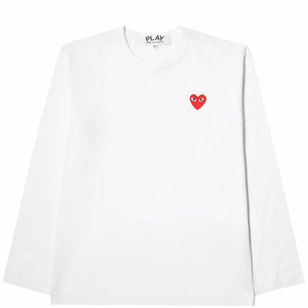Buy ✨ Comme Des Garçons Play PLAY L/S T-SHIRT 💯 1 Comme Des Garçons Play PLAY L/S T-SHIRT