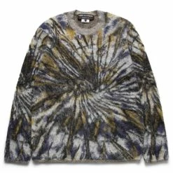 Comme Des GarΓ§ons Homme Plus MOHAIR TIE DYE PRINT CREW KNIT SWEATER Knitwear