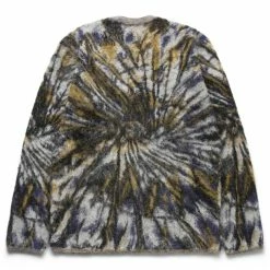 Comme Des Garçons Homme Plus MOHAIR TIE DYE PRINT CREW KNIT SWEATER Knitwear