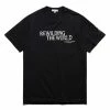 Engineered Garments T-Shirts & Long Sleeves PRINTED CROSS CREW NECK T-SHIRT