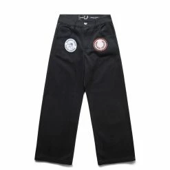 Fred Perry X RAF PATCHED DENIM TROUSERS Bottoms
