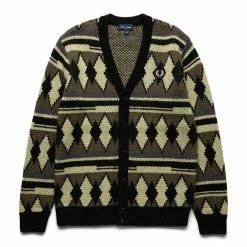 Fred Perry CHUNKY JACQUARD CARDIGAN