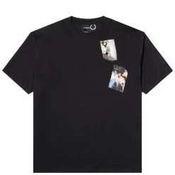 Fred Perry T-Shirts & Long Sleeves X Raf Simons PRINTED PATCH T-SHIRT