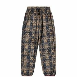 Kapital DAMASK STRIP FLEECE EASY PANTS Bottoms