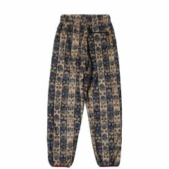 Kapital DAMASK STRIP FLEECE EASY PANTS Bottoms
