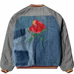 Kapital Outerwear DENIM RECONSTRUCT SOUVENIR JACKET