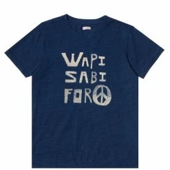 Kapital T-Shirts & Long Sleeves IDG JERSEY CREW T (WAPI SABI FOR PEACE)