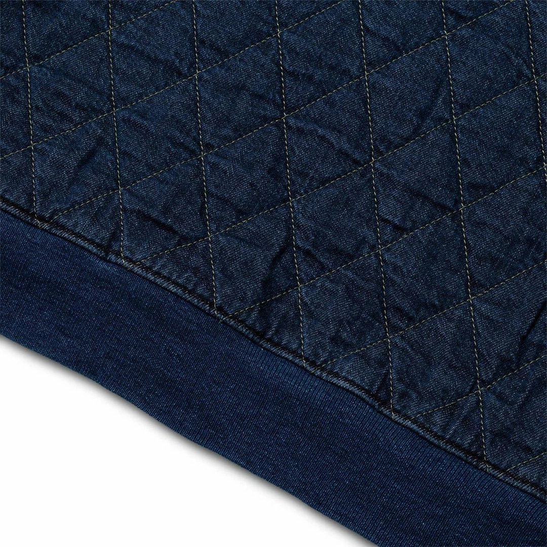 Discount π Kapital FLEECE KNIT X DENIM QUILTING NAVY 2TONES BIG SWEAT Hoodies & Sweatshirts π 4 Kapital FLEECE KNIT X DENIM QUILTING NAVY 2TONES BIG SWEAT Hoodies & Sweatshirts