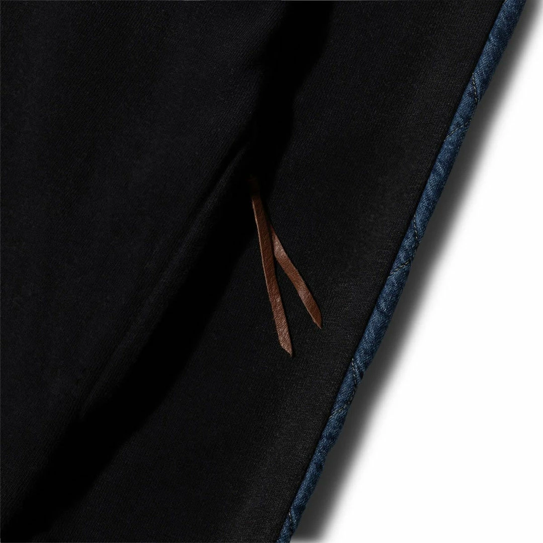 Discount π Kapital FLEECE KNIT X DENIM QUILTING NAVY 2TONES BIG SWEAT Hoodies & Sweatshirts π 5 Kapital FLEECE KNIT X DENIM QUILTING NAVY 2TONES BIG SWEAT Hoodies & Sweatshirts