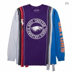 Needles 7 CUTS L/S TEE - COLLEGE FW21 (MEDIUM/MULTIPLE STYLES)