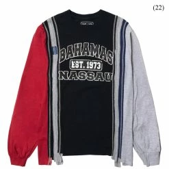 Needles 7 CUTS L/S TEE - COLLEGE FW21 (MEDIUM/MULTIPLE STYLES)