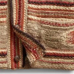 RRL HAND-KNIT MIXED STICHES SHAWL CARDIGAN