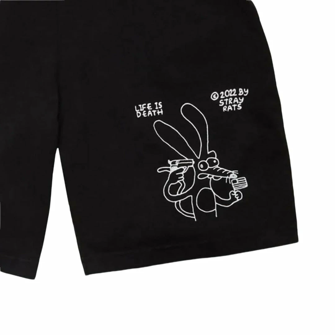 Discount ✨ Stray Rats Shorts LIFE IS DEATH JAMMER SHORT ⭐ 2 Stray Rats Shorts LIFE IS DEATH JAMMER SHORT