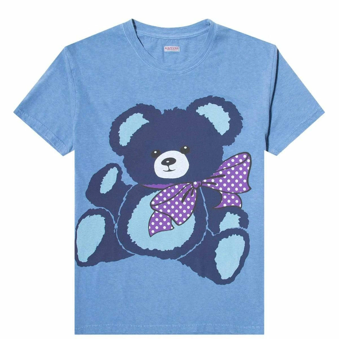 Best Pirce π Kapital T-Shirts & Long Sleeves 18.5/-JERSEY IDG DYE CREW T (BLUE BEAR) π 1 Kapital T-Shirts & Long Sleeves 18.5/-JERSEY IDG DYE CREW T (BLUE BEAR)