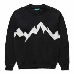Afield Out LOWELL KNIT SWEATER BLACK L Hoodies & Sweatshirts