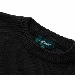 Afield Out LOWELL KNIT SWEATER BLACK L Hoodies & Sweatshirts