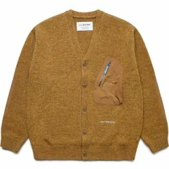 And Wander SHETLAND WOOL CARDIGAN