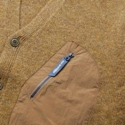 And Wander SHETLAND WOOL CARDIGAN