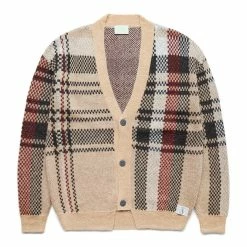 Aries JOHNNY PLAID CARDIGAN Knitwear