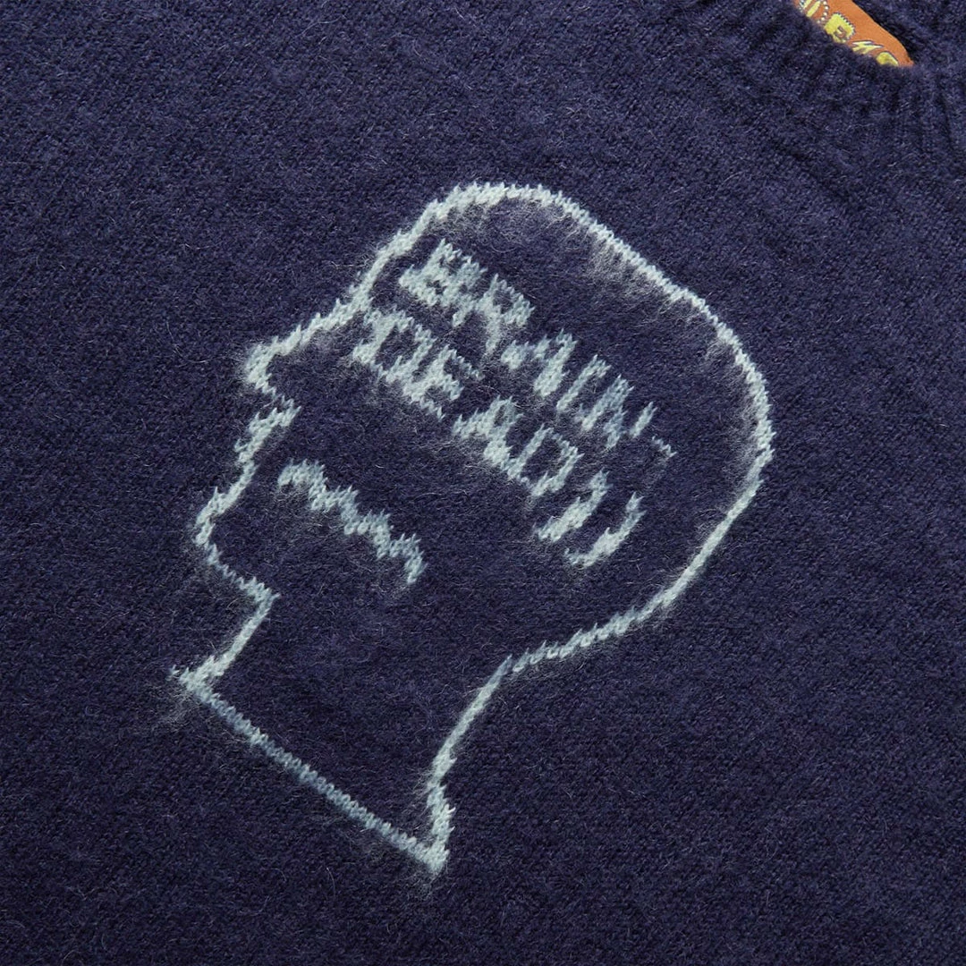 Discount 👍 Brain Dead Hoodies & Sweatshirts LOGOHEAD PILE CREWNECK SWEATER ✨ 2 Brain Dead Hoodies & Sweatshirts LOGOHEAD PILE CREWNECK SWEATER