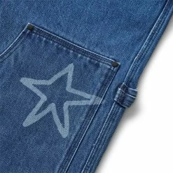 Brain Dead STARS DENIM DOUBLE KNEE UTILITY PANT