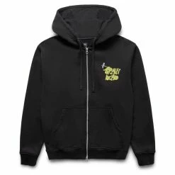 Brain Dead STONED HEAD ZIP HOODED SWEATSHIRT