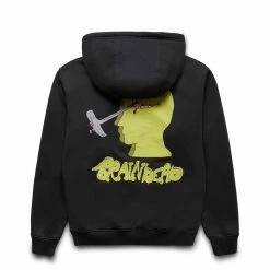Brain Dead STONED HEAD ZIP HOODED SWEATSHIRT