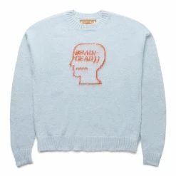 Brain Dead SUPERFUZZ LOGOHEAD CREWNECK SWEATER Knitwear