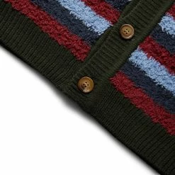 Promo βοΈ Brain Dead TEDDY FUR STRIPED CARDIGAN π₯ 9 Brain Dead TEDDY FUR STRIPED CARDIGAN