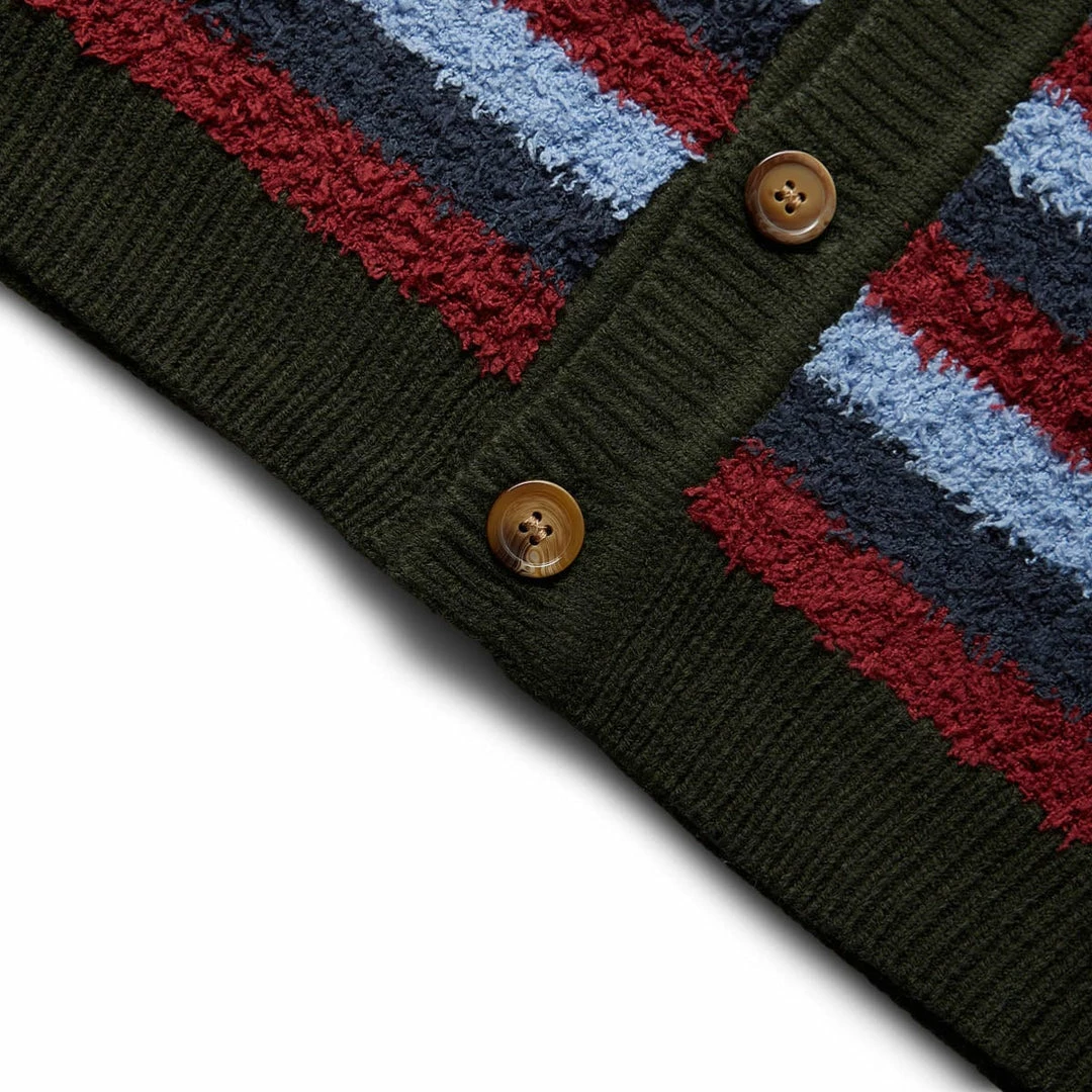 Promo βοΈ Brain Dead TEDDY FUR STRIPED CARDIGAN π₯ 4 Brain Dead TEDDY FUR STRIPED CARDIGAN