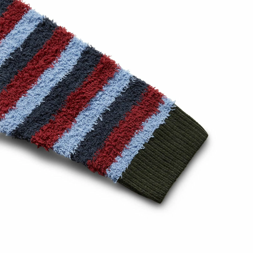 Promo βοΈ Brain Dead TEDDY FUR STRIPED CARDIGAN π₯ 5 Brain Dead TEDDY FUR STRIPED CARDIGAN