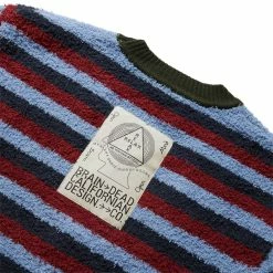 Promo βοΈ Brain Dead TEDDY FUR STRIPED CARDIGAN π₯ 11 Brain Dead TEDDY FUR STRIPED CARDIGAN