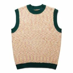 Brain Dead TEDDY FUR STRIPED VEST Knitwear