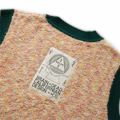 Discount 🛒 Brain Dead TEDDY FUR STRIPED VEST Knitwear 🤩 6 Brain Dead TEDDY FUR STRIPED VEST Knitwear