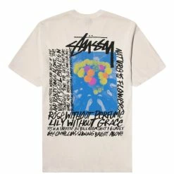 Stüssy CAMELLIAS PIGMENT DYED TEE T-Shirts & Long Sleeves