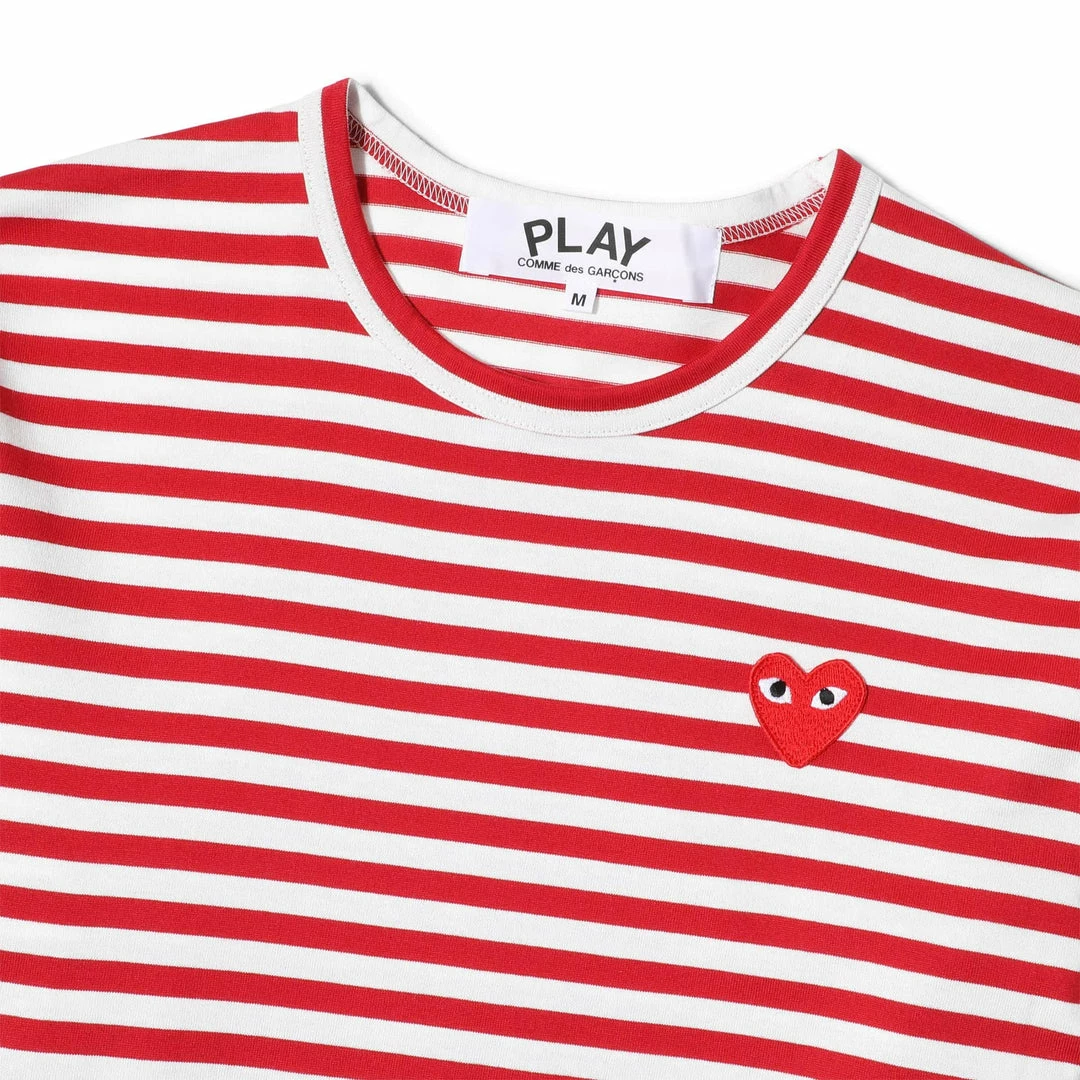 Best Pirce 🛒 Comme Des Garçons Play PLAY STRIPED T-SHIRT 🥰 2 Comme Des Garçons Play PLAY STRIPED T-SHIRT