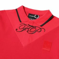 Fred Perry Shirts X Raf Simons V-INSERT PIQUE SHIRT