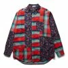 Engineered Garments COMBO SHORT COLLAR SHIRT