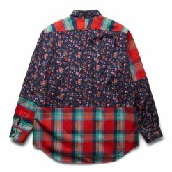 Engineered Garments COMBO SHORT COLLAR SHIRT