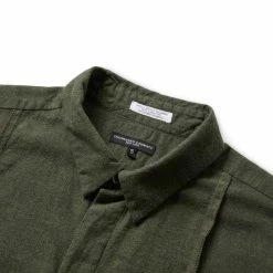 Engineered Garments COMBO SHORT COLLAR SHIRT