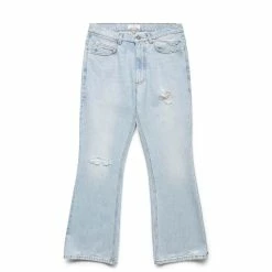 ERL DISTRESSED DENIM PANTS WOVEN