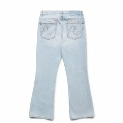 ERL DISTRESSED DENIM PANTS WOVEN