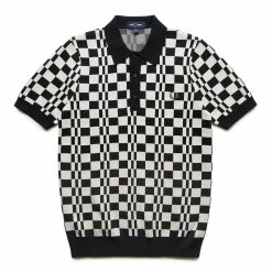 Fred Perry CHEQUERBOARD KNITTED SHIRT